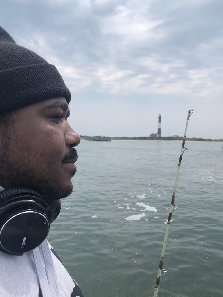 Omar Claxton fishing outdoors